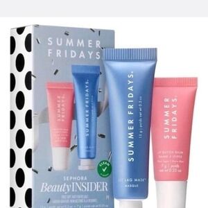 Summer Fridays Summer Fridays Jet lag mask 15g & Lip Butter balm 7g, New in box